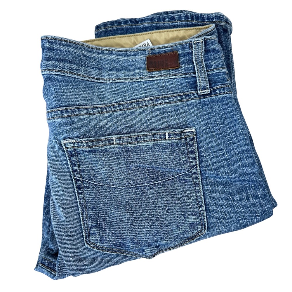 PAIGE Jimmy Jimmy Skinny Jeans Women Medium Wash Blue Cotton Blend Denim